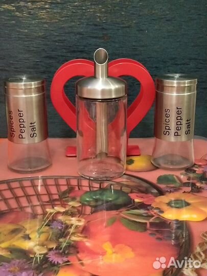 Набор для специй + салфетница + сахарница IKEA