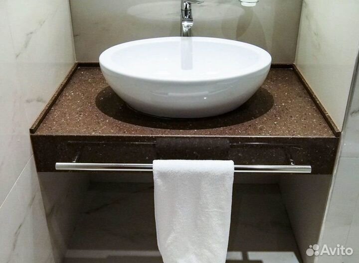 Столешница из камня для ванной от производителя