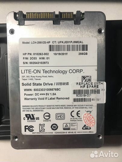 SSD lite-ON corp. 256Gb