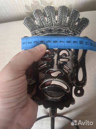 Подсвечник Маска металл