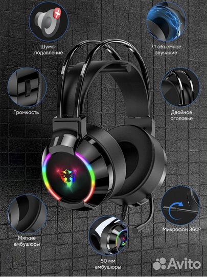 Игровые наушники с микрофоном