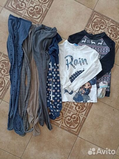 Вещи для девочки пакетом 128 136