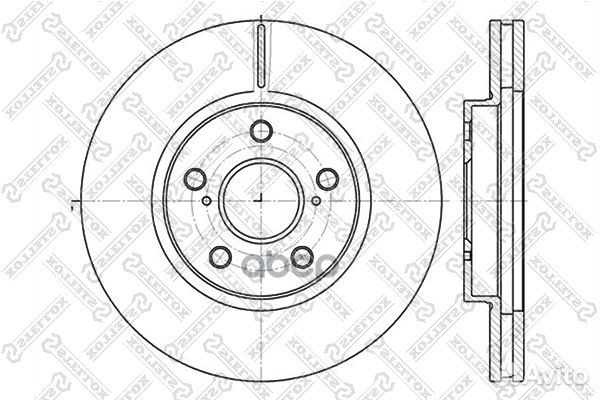 6020-4592V-SX диск тормозной передний Toyota Ca