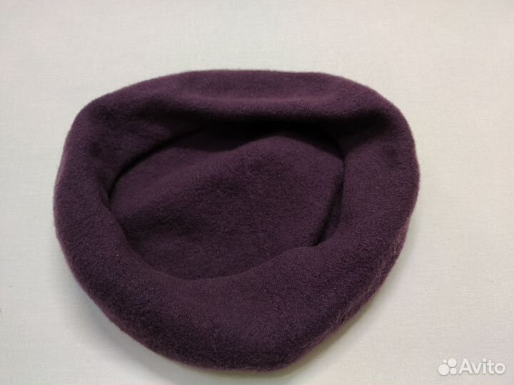 Шапка беретка из шерсти