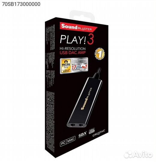 Звуковая карта внешняя creative Sound Blaster Play