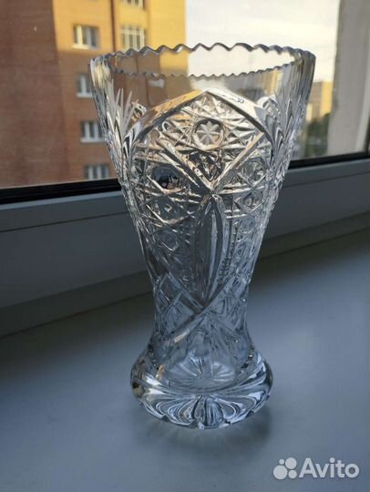 Вазы хрусталь Bohemia для цветов новые (10 шт)