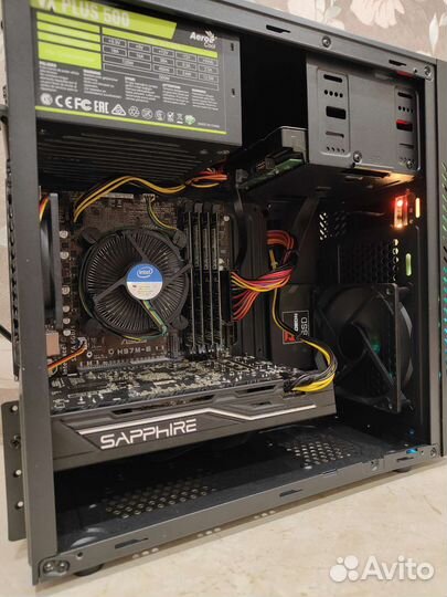 Игровой компьютер i7 4770 + RX 570 8 Гб