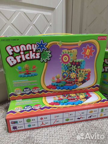 Детский развивающий конструктор шестерёнки