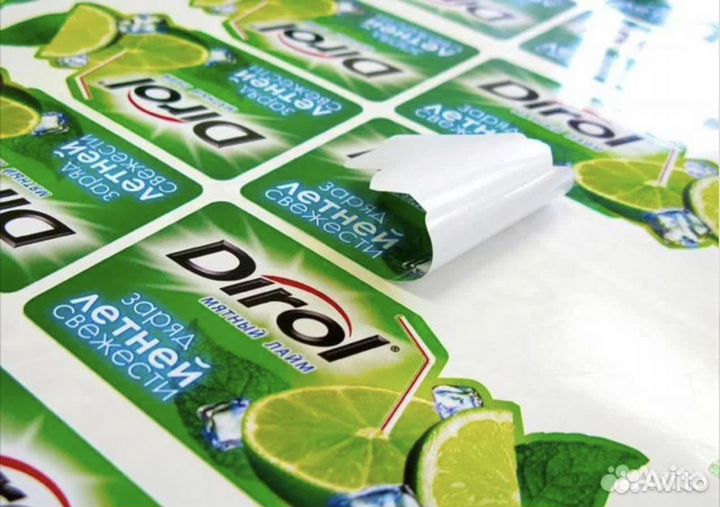 Печать наклеек для свечей, листовки, визитки