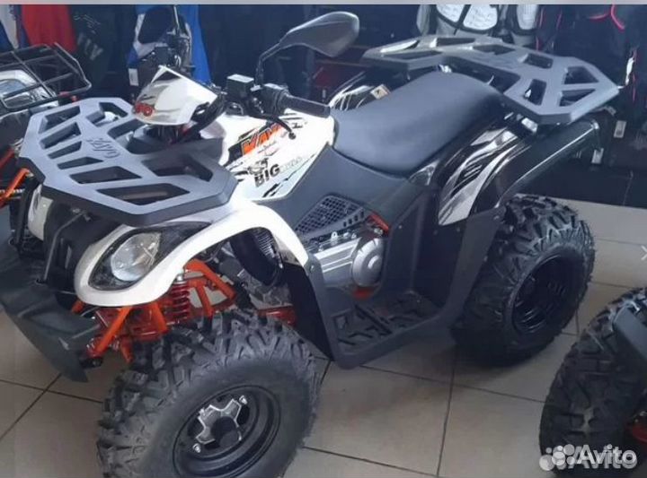 Квадроцикл Kayo Big Bull черно-белый