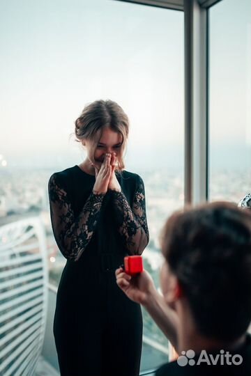 Предложение руки и сердца в Москва-Сити