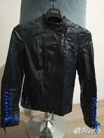 Куртка женская экокожа темно-синяя объявление продам