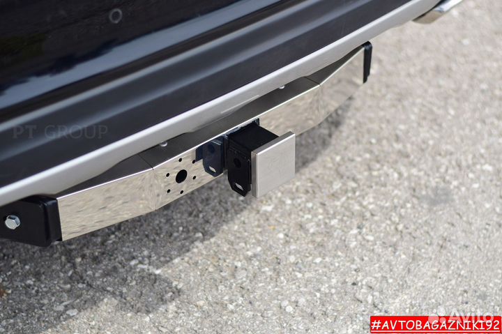 Фаркоп (тсу) под квадрат для Hyundai Santa Fe