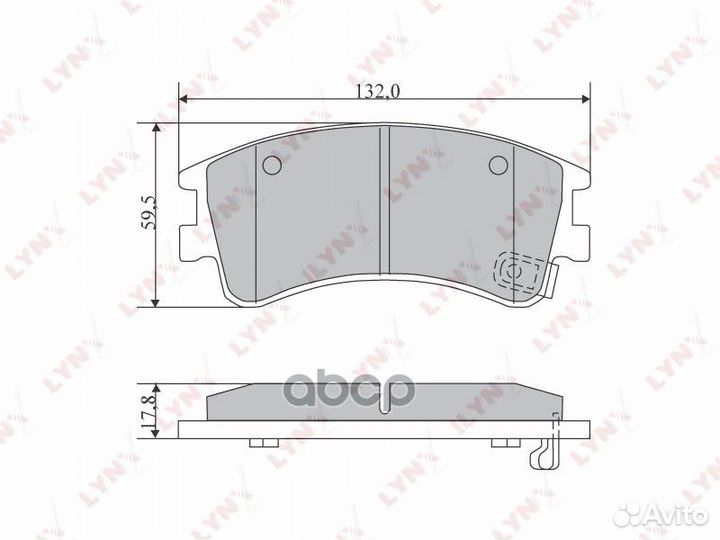 Колодки тормозные дисковые перед BD5112