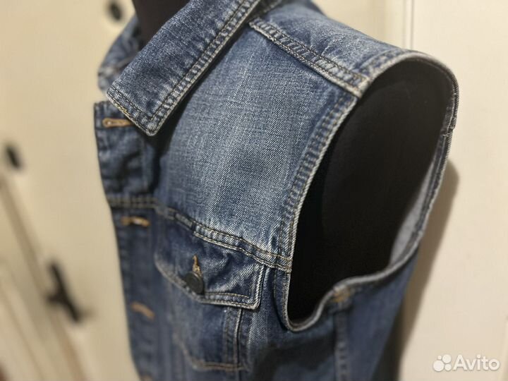 Джинсовая жилетка мужская М