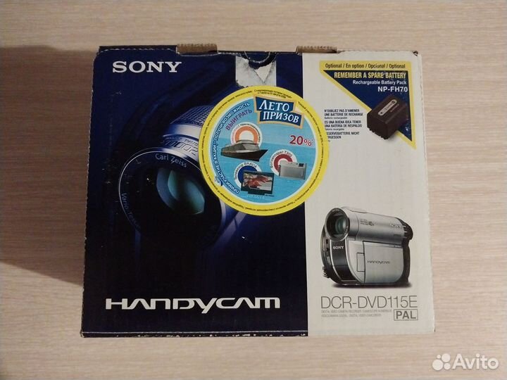 Новая Видеокамера Sony Handycam DCR-DVD115E