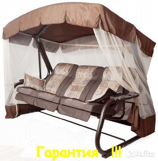 Садовые Качели 3-х местные Палермо Премиум