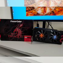 Продам видеокарту PowerColor AMD RX 570 Red Dragon