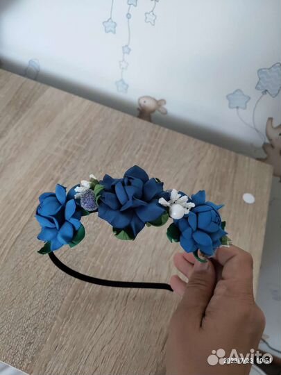 Ободок для волос ручной работы