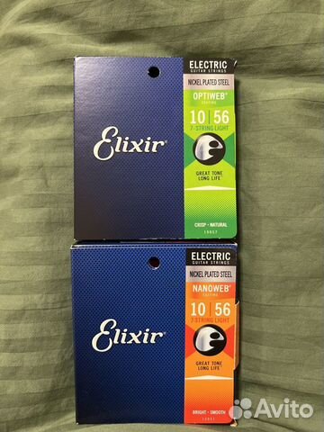 Комплект струн для электрогитары Elixir (7 струн)