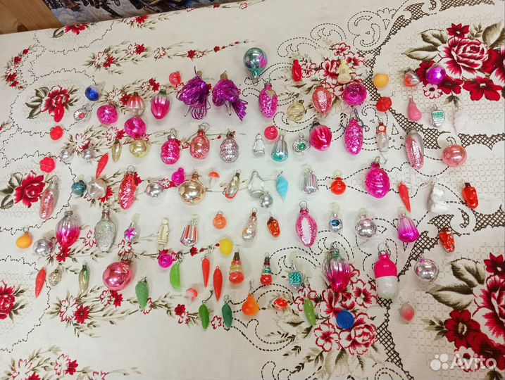 Елочные игрушки малютка СССР 100 штук редкость