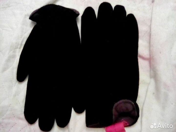 Перчатки натуральная замша