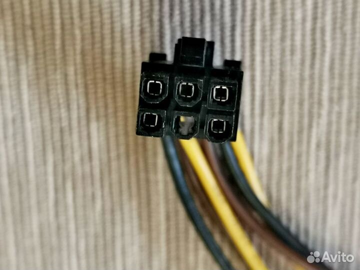 Доп питание для видеокарт 6pin molex