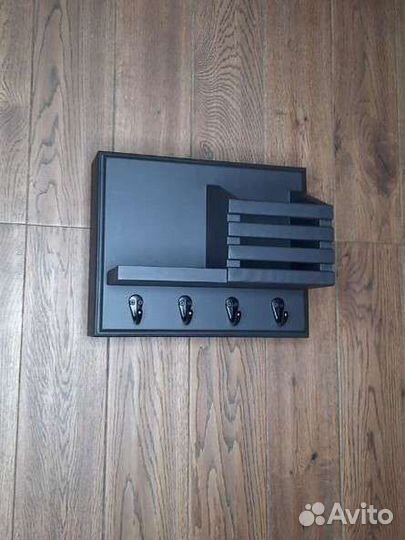 Ключница настенная чёрная