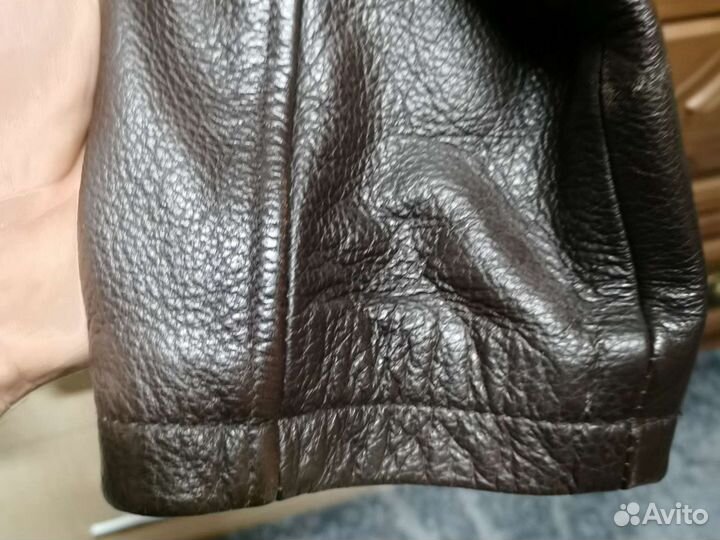 Кожаная куртка мужская 52 54