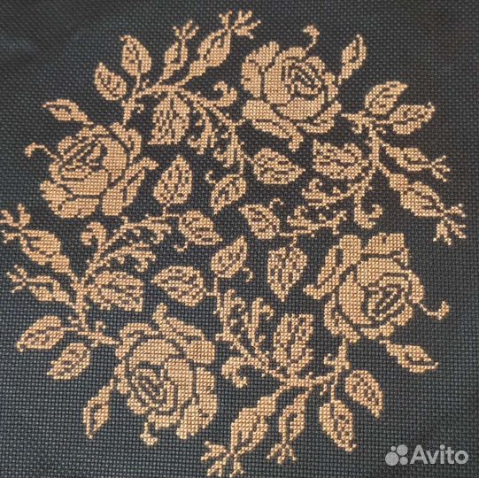 Вышивка крестом. Монохромный узор