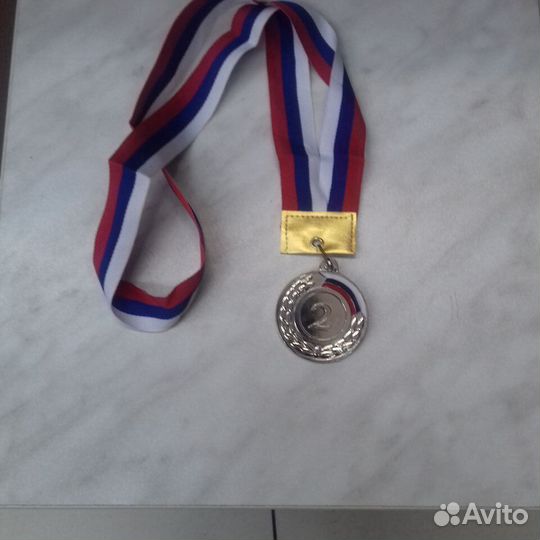 Медаль серебреная 2 место спортивная Магазин