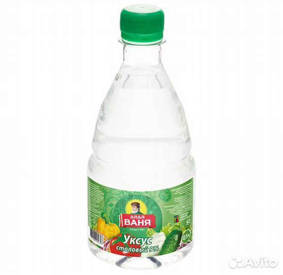 Уксус Дядя Ваня столовый пищевой 9 0,5л