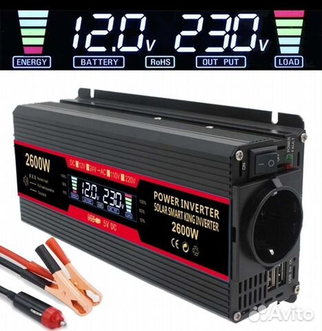 Z22 2600w Автомобильный инвертор модифицированный