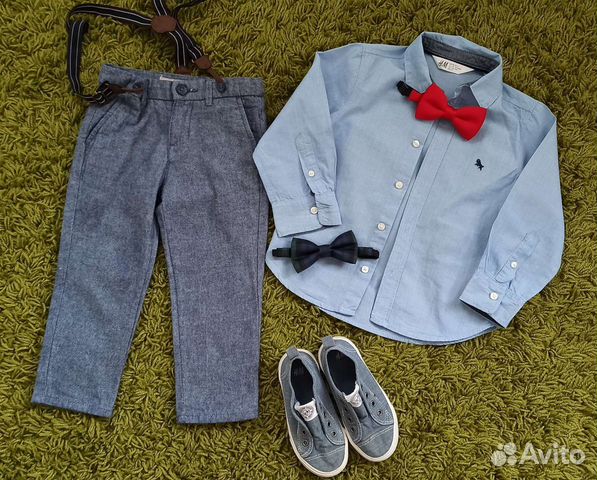 Рубашка, брюки, кеды HM