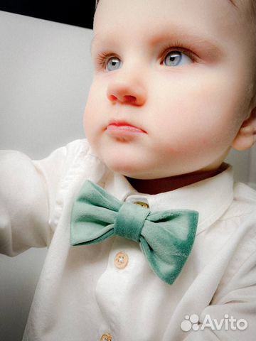 Детская бабочка плюш зеленая