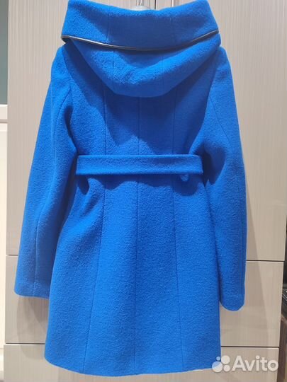 Пальто женское демисезонное 42 44 синее