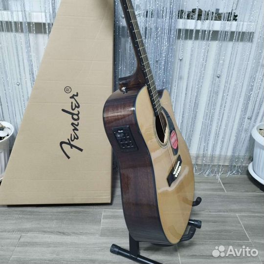 Гитара Fender CD 60 SCE N+ провод для подключения