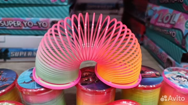 Пружинка радуга оптом