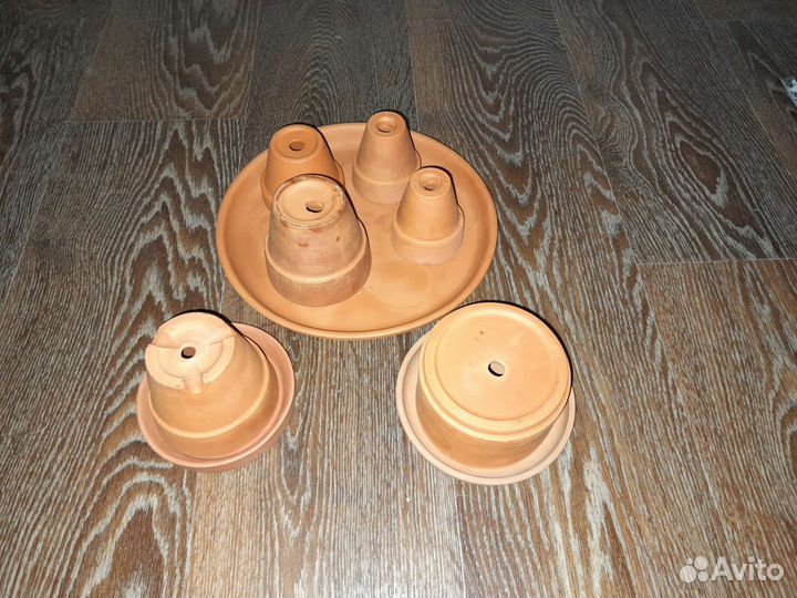 Кактусницы глиняные, миниатюрные