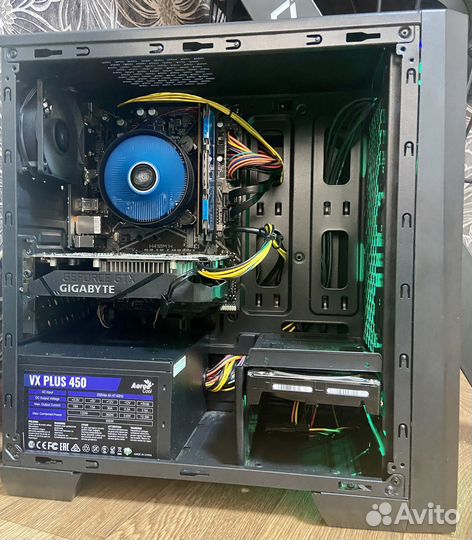 Игровой компьютер Intel i3-10100F/16Gb/GTX1650