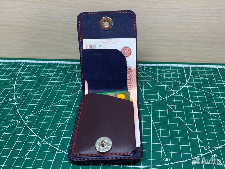 Кошелек мужской кожаный ручной работы