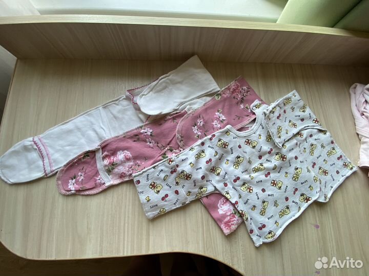 Вещи для девочки пакетом 0-3 м 56-62