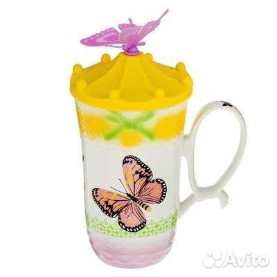 Кружка керамическая цветок