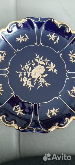 Антикварная немецкая тарелка