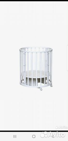 Детская кроватка трансформер с маятником