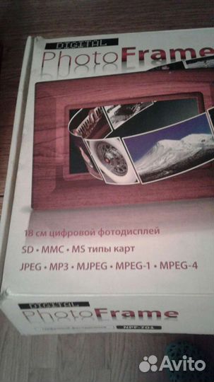 Рабочая фоторамка+видео+аудио novex NPF-701