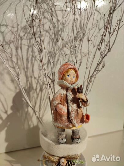 Ватные елочные игрушки