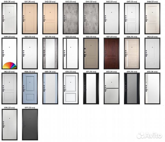 Дверь Гранит Геометрия (2 листа стали)