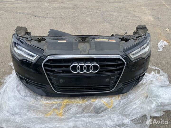 Ноускат пердняя часть Audi A6 C7 черный