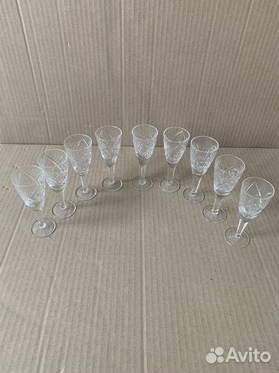 Хрустальные рюмки СССР